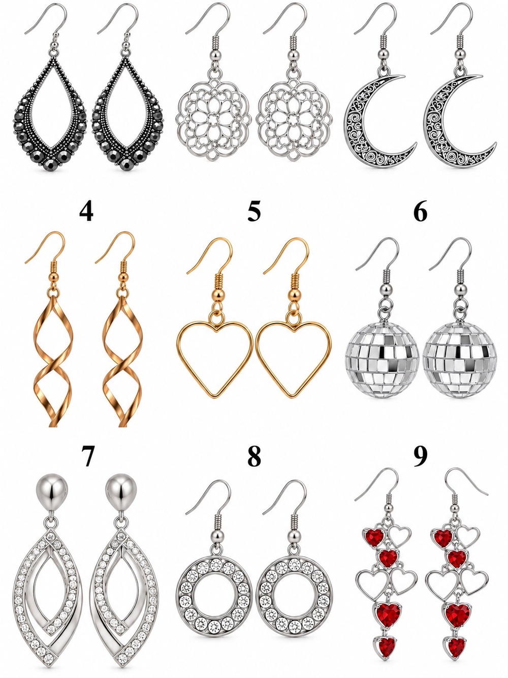 Multiple Dangle Earring Sets • ALL BRAND NEW